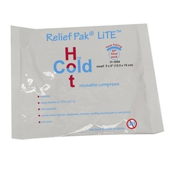 Fabrication Enterprises Fabrication Enterprises 11-1054-12 5 x 6 in. Relief Pak Lite Reusable Hot & Cold Pack - Pack of 12 11-1054-12